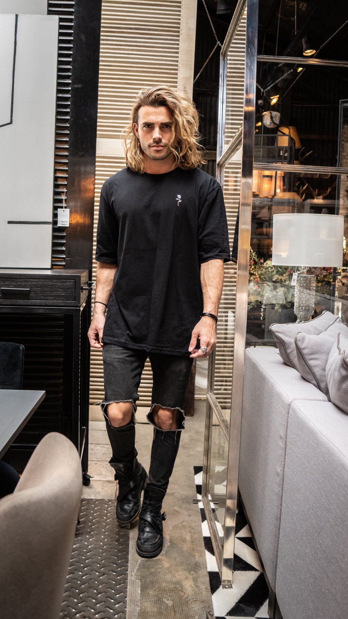 Camiseta oversize || Black Panther