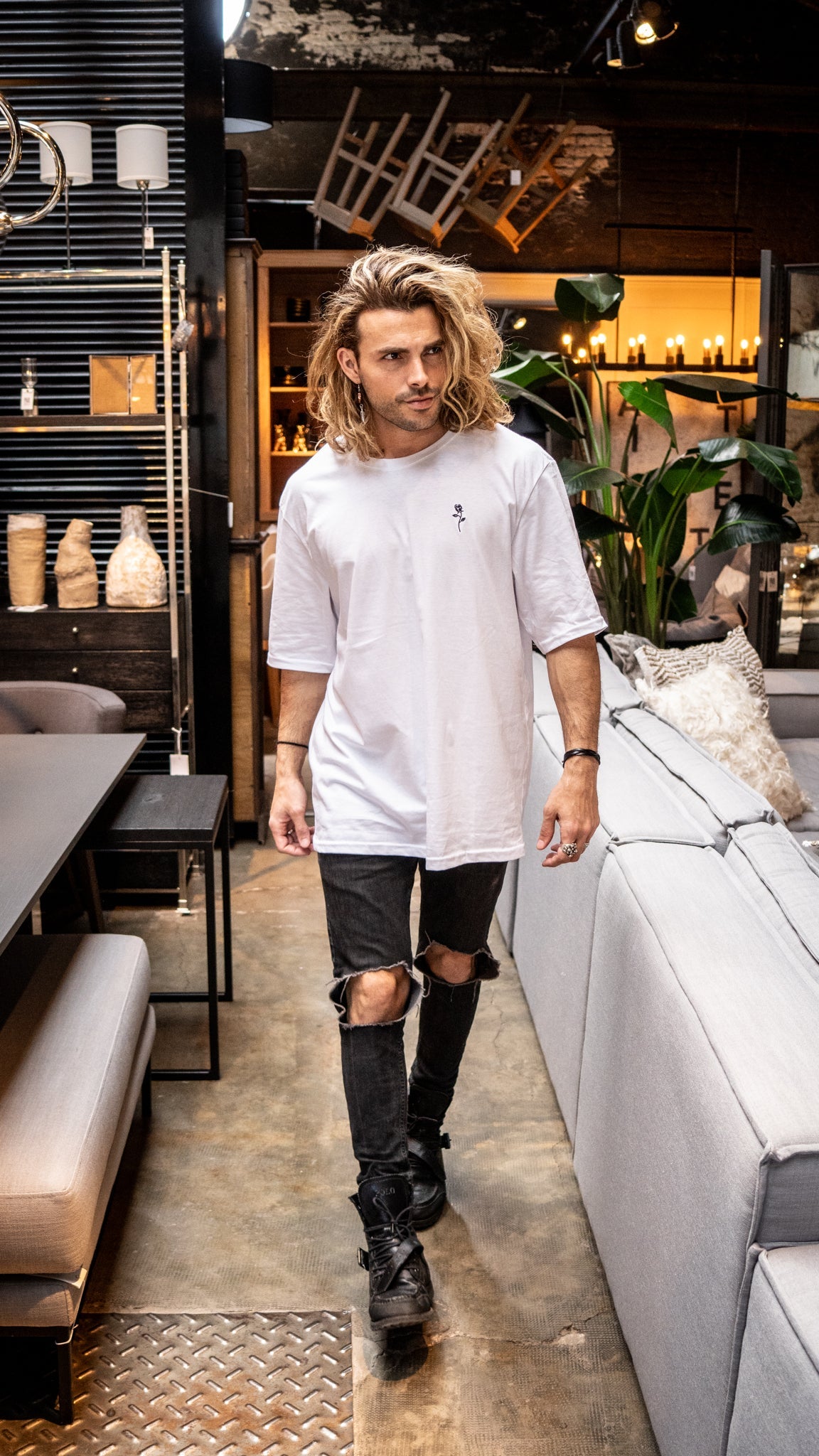 Camiseta oversize || White Owl