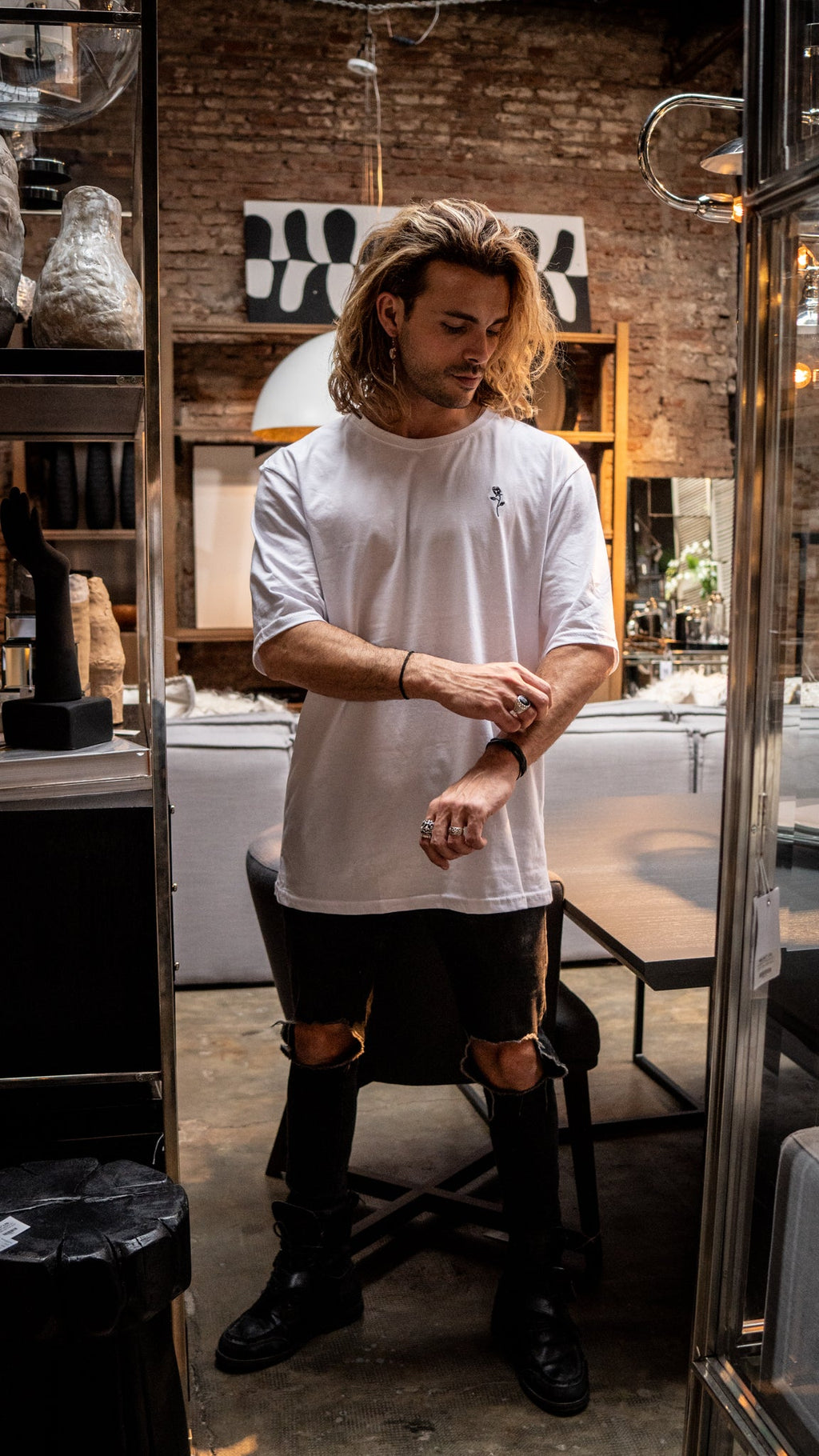 Camiseta oversize || White Owl