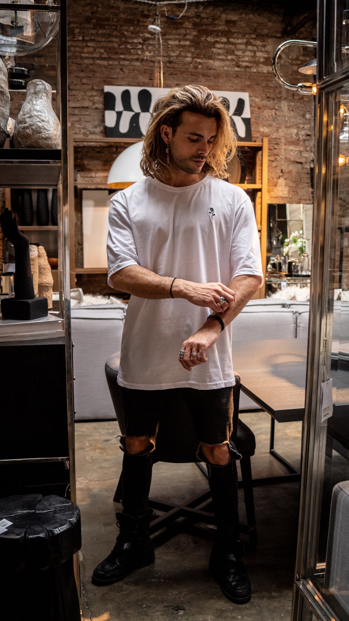 Camiseta oversize || White Owl