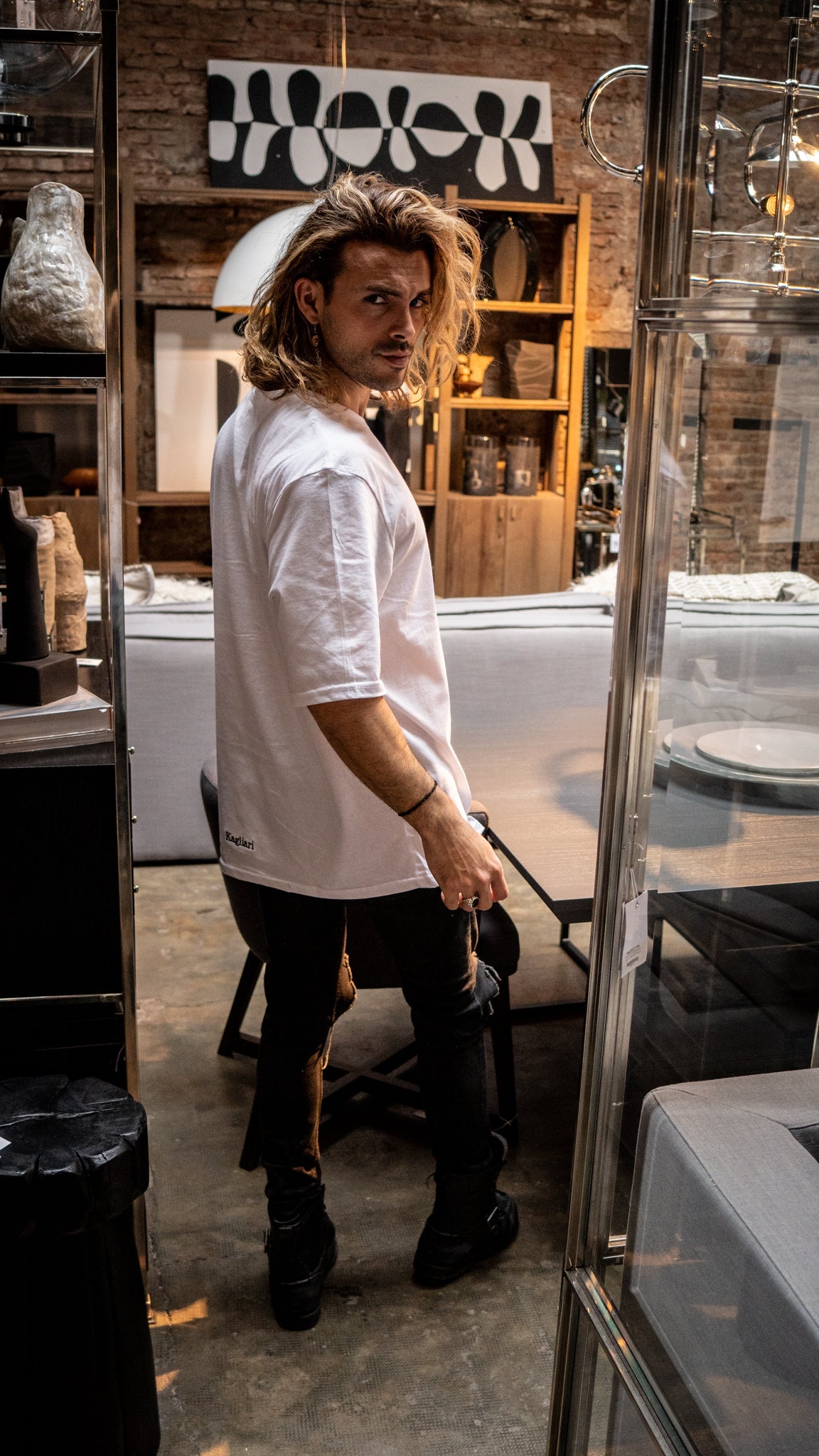 Camiseta oversize || White Owl