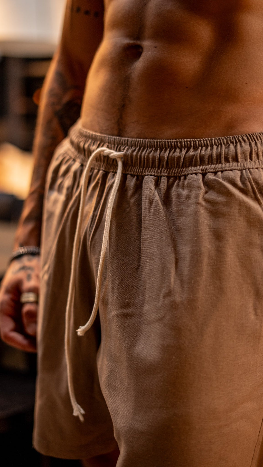 Short de Lino · Tierra
