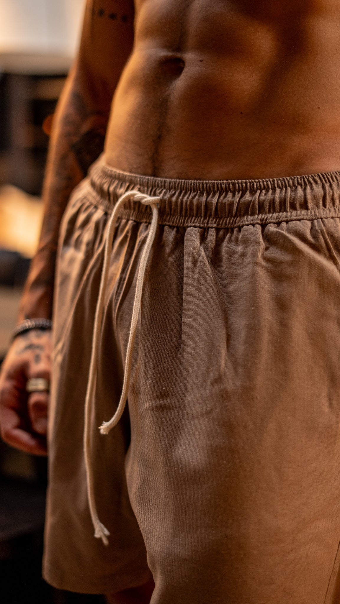 Short de Lino · Tierra