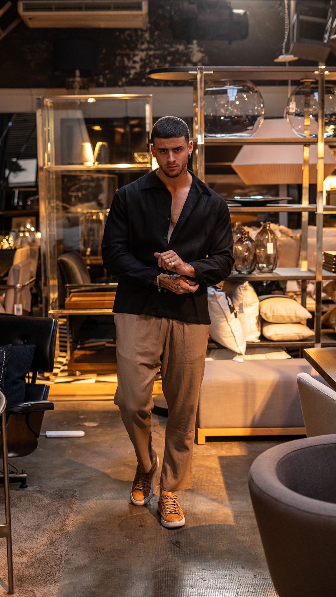 Camisa Ibiza · Black Bronze