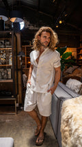 Camisa Cuello Mao · White