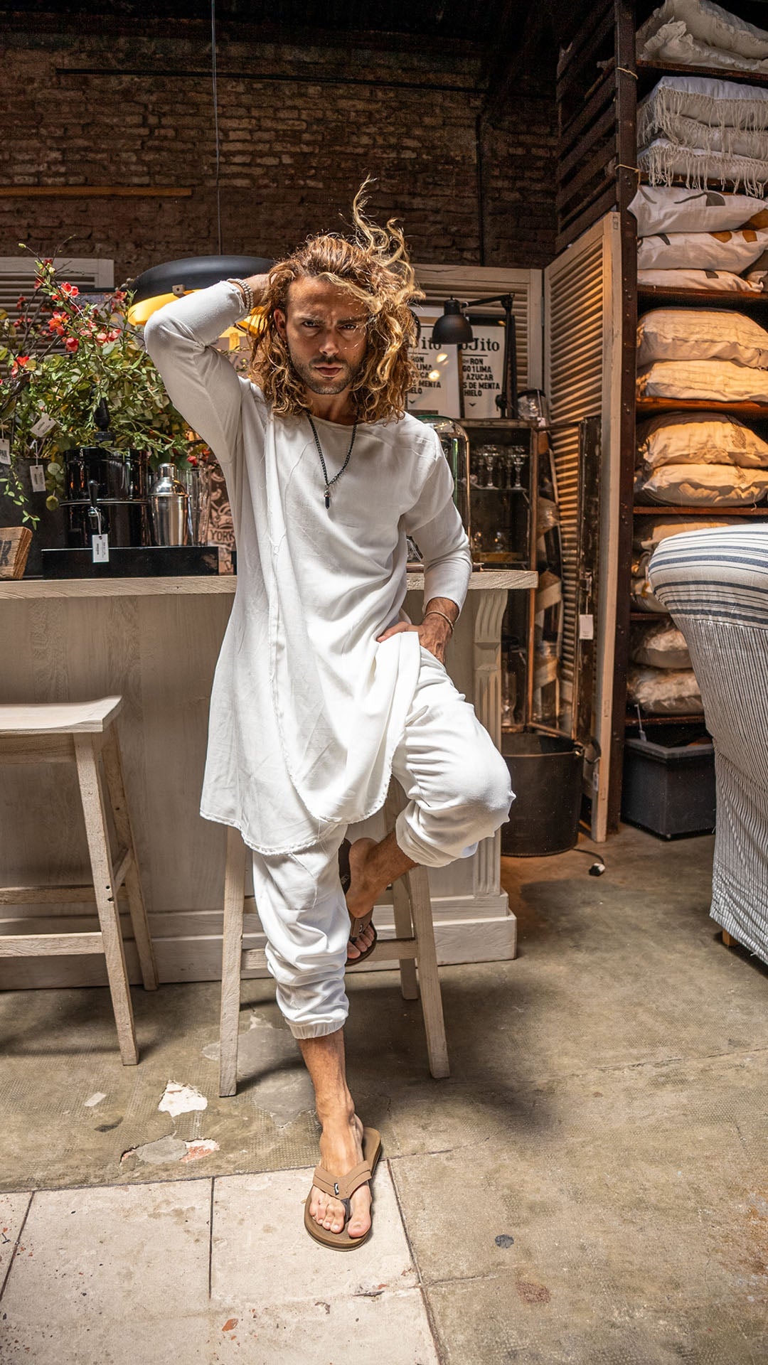 Camisola de Lino · White